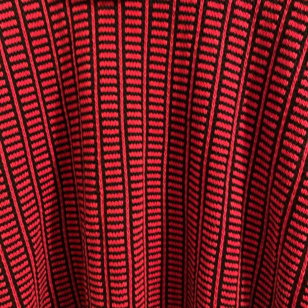 Calvin Klein Red and Black Cowl Neck Knit Sweater Size Small - Picture 3 of 7